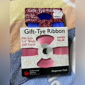 2PC. HOLLYWOOD RIBBON Gift-Tye Ribbon Dispenser Pack
